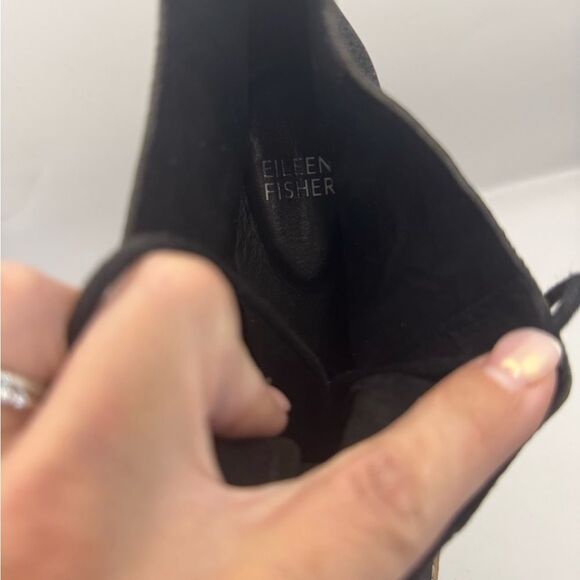 Eileen Fisher Women’s Size 8 Capa Wedge Chukka Boot In Black - Picture 9 of 9
